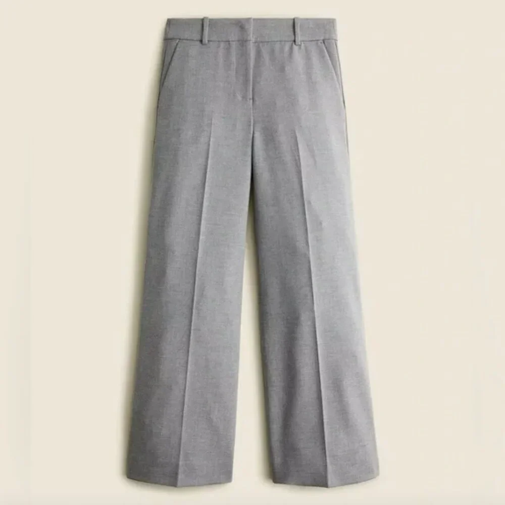 J. Crew Syndey Petite Pant in Four Season Stretch, color heather graphite, sz 0P - Picture 2 of 4